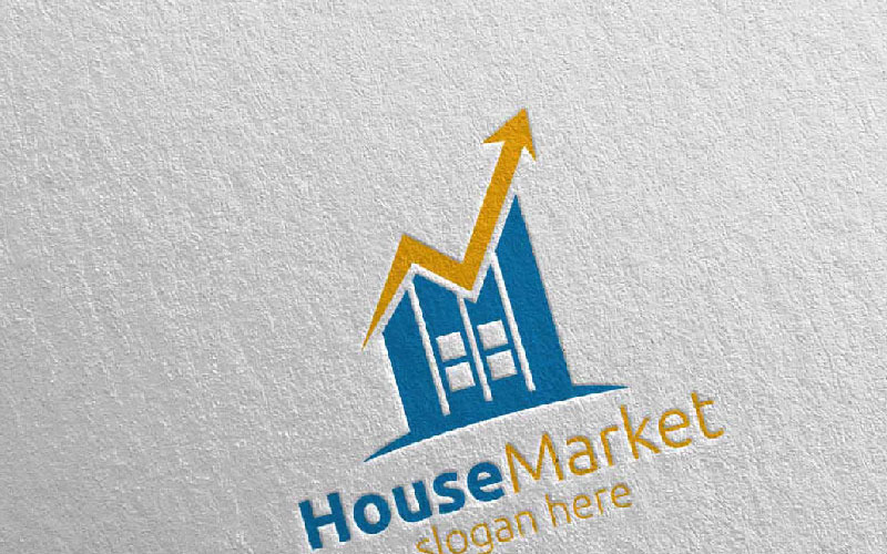 Download Шаблон логотипа "Real Estate Marketing Financial Advisor 22 Logo Template" / Real Estate Marketing Financial Advisor 22 Logo Template - Шаблон логотипа на тему графика marketing logo advisor consulting financial arrow data invest success infinity management chart graph trading market optimization analysis statistics up house