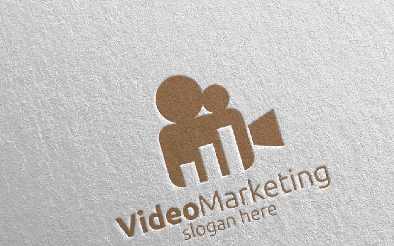 Video Pazarlama Finansal Danışman Tasarımı 39 Logo Şablonu
