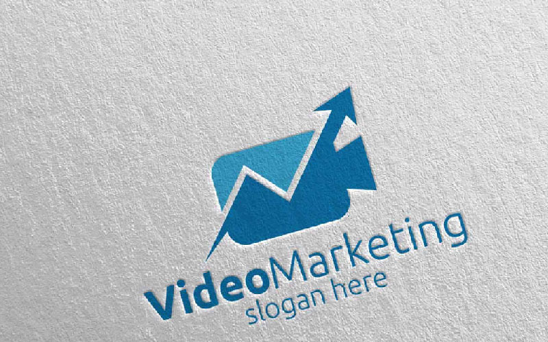 Відео маркетинг фінансовий радник дизайн 40 шаблон логотипу