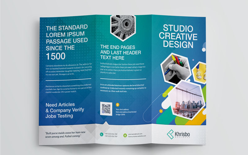 Download Фирменный стиль "Blue Color Tri-Fold Brochure - Corporate Identity Template" / Blue Color Tri-Fold Brochure - Corporate Identity Template - Фирменный стиль на тему графика print tri-fold brochure template bundle all in one gift card postcard trifold giftcard resume corporate bifold creative corporate id web