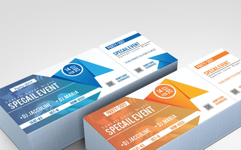 Download Фирменный стиль "Couple Event Ticket - Corporate Identity Template" / Couple Event Ticket - Corporate Identity Template - Фирменный стиль на тему графика ticket event 2020 party couple meetup cinema concert carnival invitationundefined