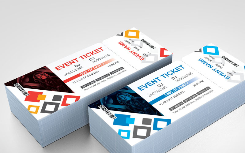 Download Фирменный стиль "Event Ticket for Movie - Corporate Identity Template" / Event Ticket for Movie - Corporate Identity Template - Фирменный стиль на тему графика ticket event 2020 party couple meetup cinema concert carnival invitationundefined