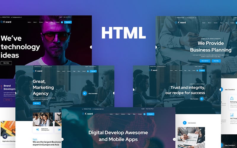 Fward - 商业响应式网站模板
