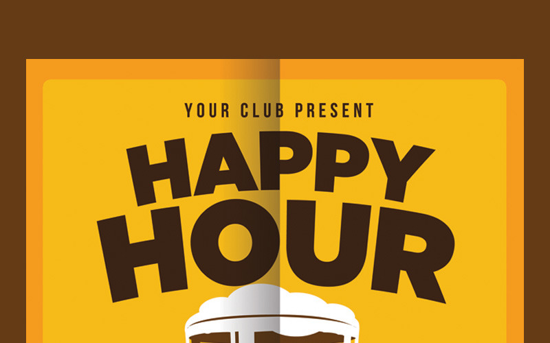Download Фирменный стиль "Happy Hour Beer Promo.zip - Corporate Identity Template" / Happy Hour Beer Promo.zip - Corporate Identity Template - Фирменный стиль на тему графика advertising bar beer ad promotion design drink drinks flyer template full color happy hour leaflet modern octoberfest party pub restaurant
