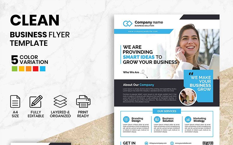 Download Фирменный стиль "Multicolor Flyer - Corporate Identity Template" / Multicolor Flyer - Corporate Identity Template - Фирменный стиль на тему графика a4 advert advertisement advertising agency business clean company consultant corporate flyer creative design handout leaflet magazine marketing modern multipurpose newspaper