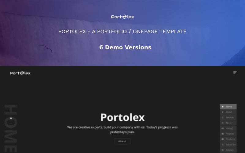 Portolex - HTML5 egyoldalas céloldal sablon