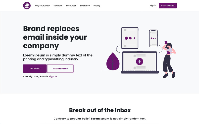 Shuruwat - Logiciel / Agence de marketing HTML