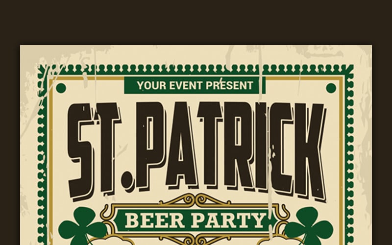 St Patricks Day Beer Party - Szablon tożsamości korporacyjnej