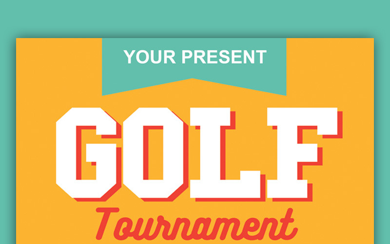 Tournoi de golf - Modèle d'identité d'entreprise