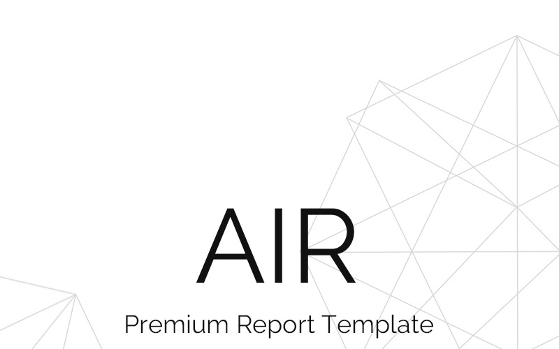 Air - Report PowerPoint template