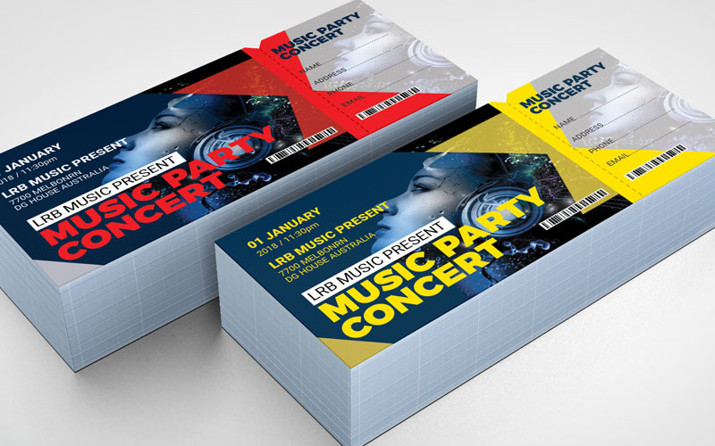 Download Фирменный стиль "Christmas Event Ticket - Corporate Identity Template" / Christmas Event Ticket - Corporate Identity Template - Фирменный стиль на тему графика ticket event 2020 party couple meetup cinema concert carnival invitationundefined