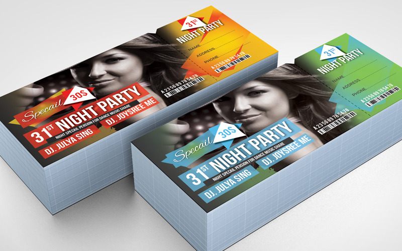 Download Фирменный стиль "Couple Event Ticket - Corporate Identity Template" / Couple Event Ticket - Corporate Identity Template - Фирменный стиль на тему графика ticket event 2020 party couple meetup cinema concert carnival invitationundefined