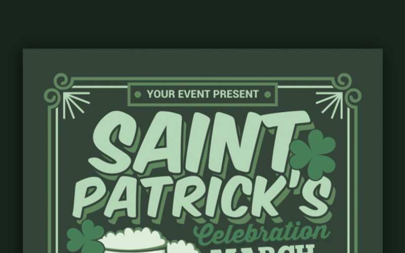 Fête de la bière St Patricks Day - Modèle d'identité d'entreprise