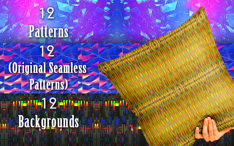 Download Pattern "Iridescent Glam Pattern" / Iridescent Glam Pattern - Pattern на тему графика iridescent pattern shiny graphic cyber scifi rainbow seamless luster prism background jpg 2d art iridescense