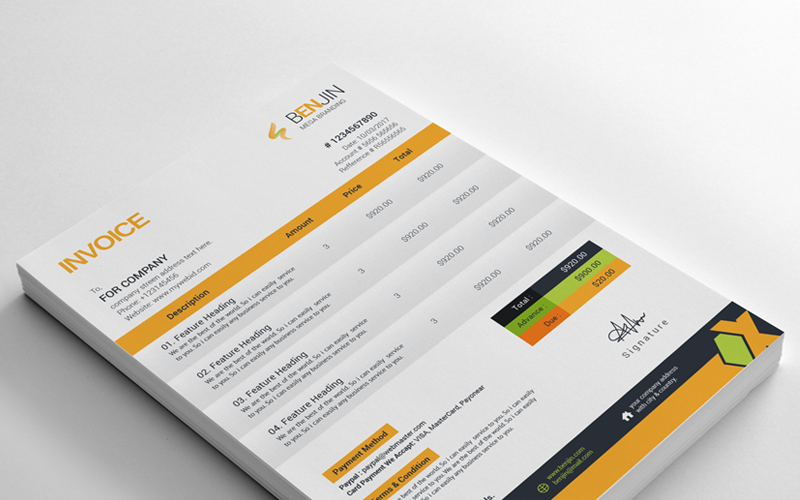Download Фирменный стиль "MEGA Invoice - Corporate Identity Template" / MEGA Invoice - Corporate Identity Template - Фирменный стиль на тему графика a4 agreement artisanhr bill brand brief brochure bundle business proposal clean invoice with letterhead contract corporate creative customizable design elegant