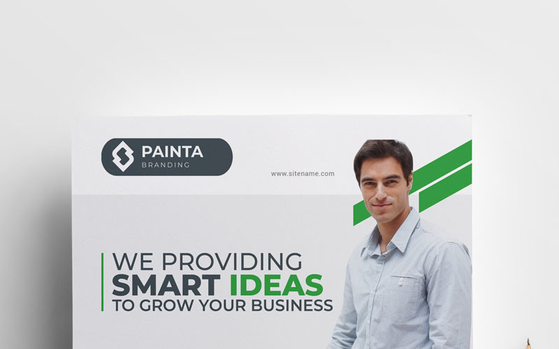 Download Фирменный стиль "Painta -Flyer Vol_52 - Corporate Identity Template" / Painta -Flyer Vol_52 - Corporate Identity Template - Фирменный стиль на тему графика flyer corporate corporate creative flyer travel business card card liflet computer internet stationery id kit blue hi-quality official symple green
