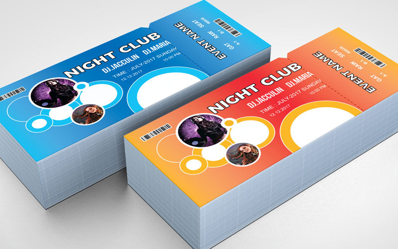 Download Фирменный стиль "Party Event Ticket - Corporate Identity Template" / Party Event Ticket - Corporate Identity Template - Фирменный стиль на тему графика ticket event 2020 party couple meetup cinema concert carnival invitationundefined