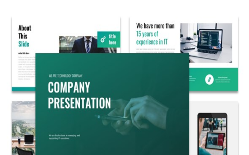 PowerPoint-Vorlage für Unternehmenspräsentation