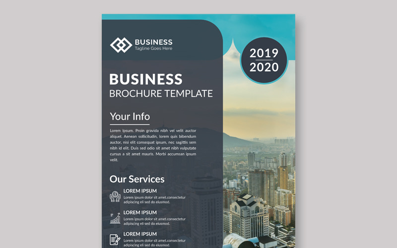Download Фирменный стиль "Business Flyer Design - Corporate Identity Template" / Business Flyer Design - Corporate Identity Template - Фирменный стиль на тему графика pattern brochure flyer poster business abstract cover template blue magazine triangle typography layout marketing polygon idea leaflet promotion presentation graphic