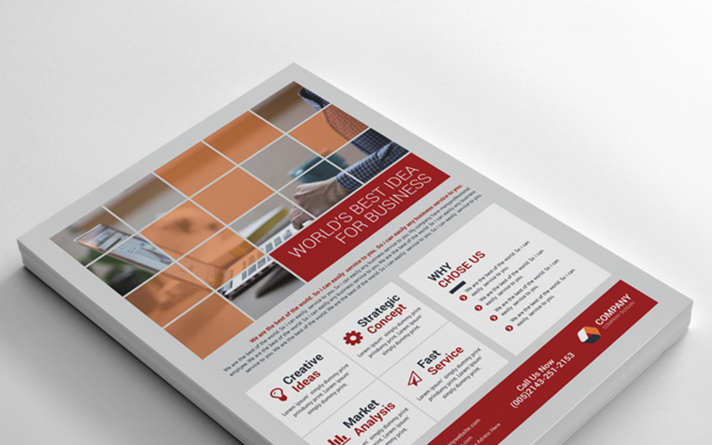 Business Flyer - mall för företagsidentitet