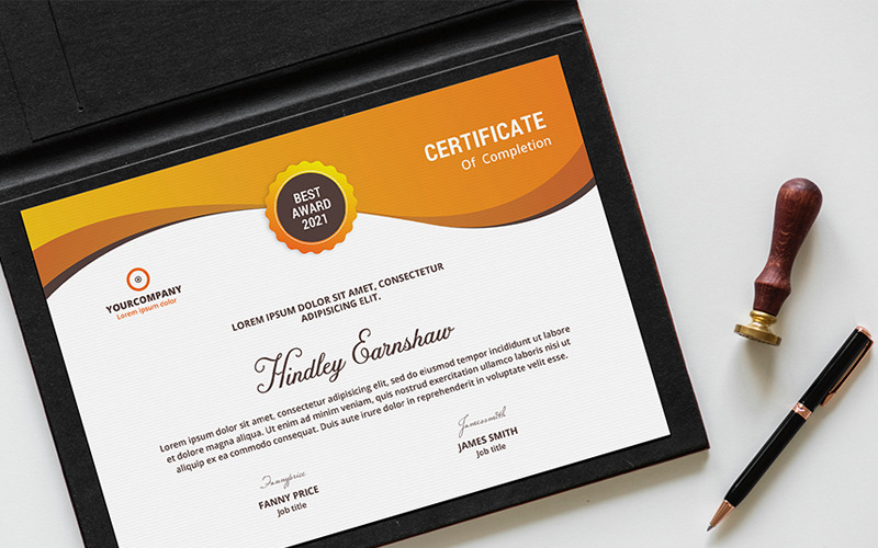 Download Фирменный стиль "Creative Certificate Layout. Portrait and Landscape" / Creative Certificate Layout. Portrait and Landscape - Фирменный стиль на тему графика 210x297,297x210,certificate,business,design,yellow,company,creative,graphic,landscape,letterhead,modern,official,orange,portrait,print,professional,simple,standard,ai