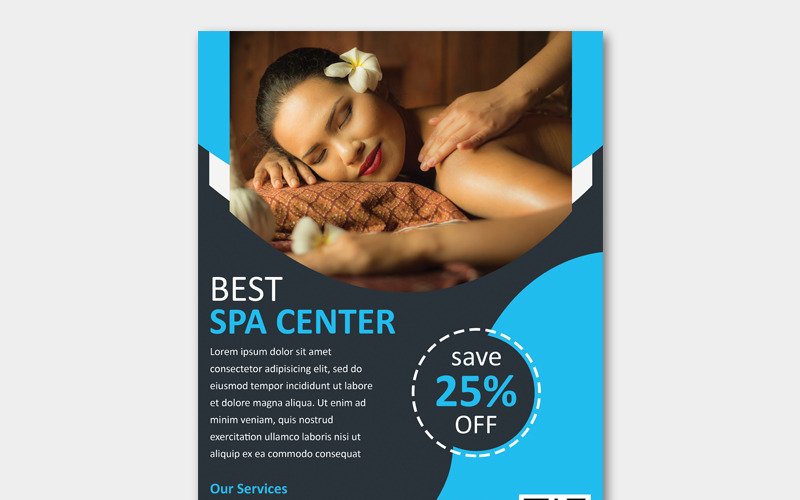 Discount Spa Flyer Design Corporate Identity Template