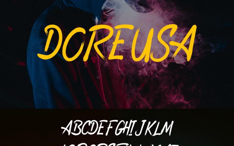 Download Шрифт "DOREUSA Font" / DOREUSA Font - Шрифт на тему графика font typography logo branding presentation business