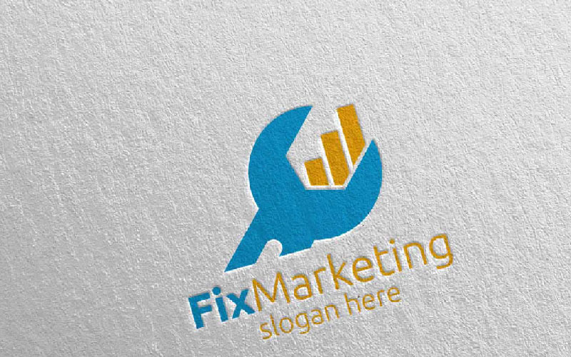 Fix Marketing Financieel adviseur ontwerp 57 logo sjabloon