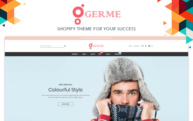 Germe - motyw Fashion Shopify