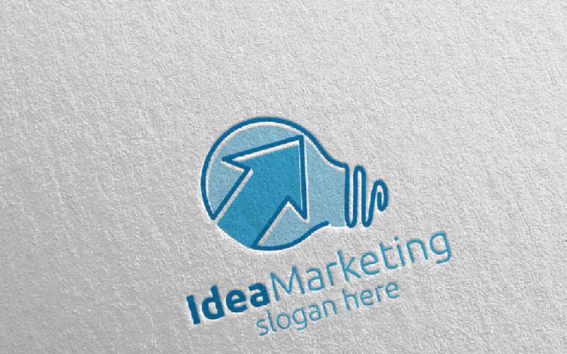 Download Шаблон логотипа "Idea Marketing Financial Advisor Design 55 Logo Template" / Idea Marketing Financial Advisor Design 55 Logo Template - Шаблон логотипа на тему графика marketing logo advisor consulting financial arrow data invest success infinity management chart graph trading digital optimization analysis statistics up seo