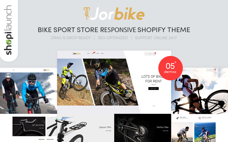 Jorbike - Responsives Shopify-Theme für Fahrradsportgeschäfte