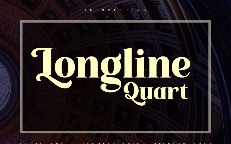 Longline Quart | Tyfografische handlettering display lettertype