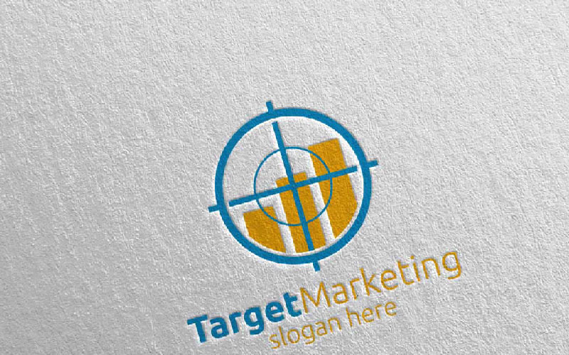 Target Marketing Financial Advisor Design 49 Modello di Logo