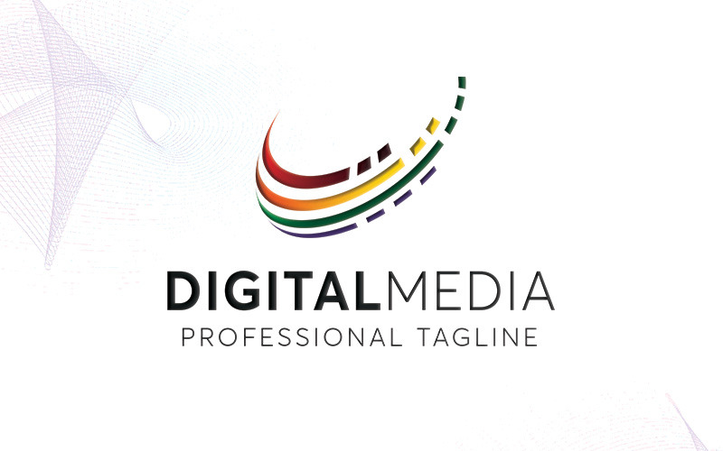 Download Шаблон логотипа "DigitalMedia Logo Template" / DigitalMedia Logo Template - Шаблон логотипа на тему графика arrow audio colorful communication data development digital direction education entertainment game logo media multimedia music network pixel play software solution
