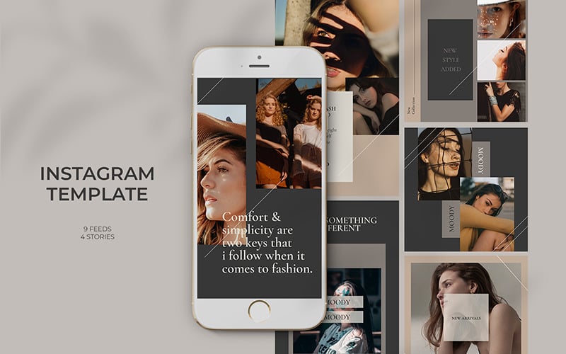 Fashion Minimlist Instagram Templates For Social Media