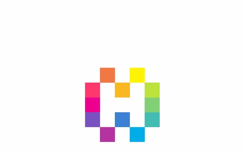 Download Шаблон логотипа "Highteka H Letter Logo Template" / Highteka H Letter Logo Template - Шаблон логотипа на тему графика agency app bold business circle colorful concept corporate creative global glossy gradient h letter h logo industry marketing media 3d