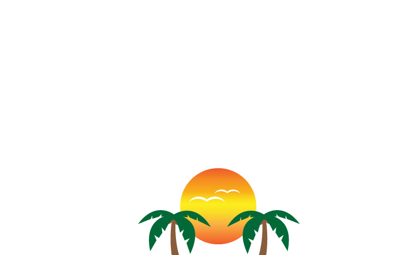 Paradise Tropic Logo Template