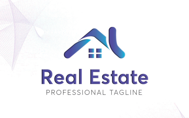 Download Шаблон логотипа "Real Estate Logo Template" / Real Estate Logo Template - Шаблон логотипа на тему графика build building city construction corporate green home house luxury luxury house modern mortgage professional property real estate realty roof simple
