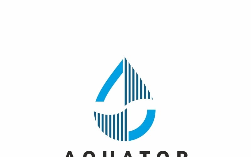 Шаблон логотипа капля воды