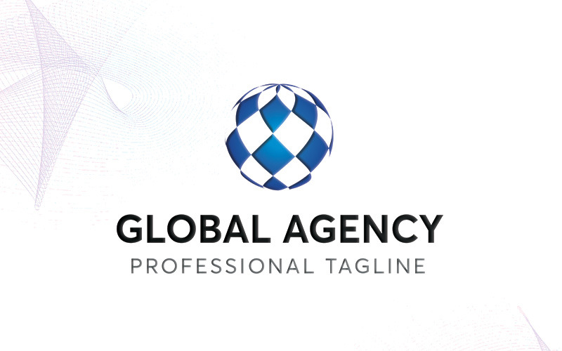 Wereldwijde logo sjabloon