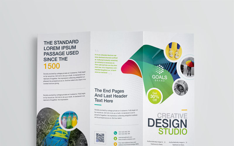 Download Фирменный стиль "Dark Color Tri-Fold Brochure - Corporate Identity Template" / Dark Color Tri-Fold Brochure - Corporate Identity Template - Фирменный стиль на тему графика print tri-fold brochure template bundle all in one gift card postcard trifold giftcard resume corporate bifold creative corporate id web