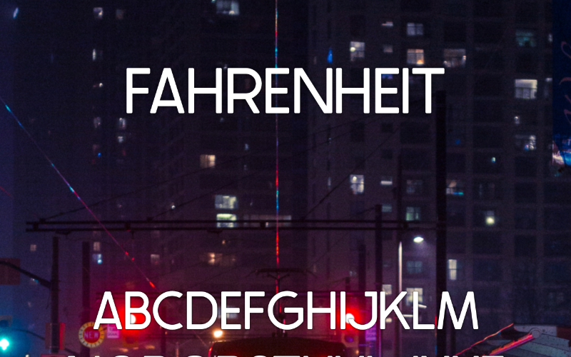 Download Шрифт "Fahrenheit Font" / Fahrenheit Font - Шрифт на тему графика font graphic logo presentation business modern trendy