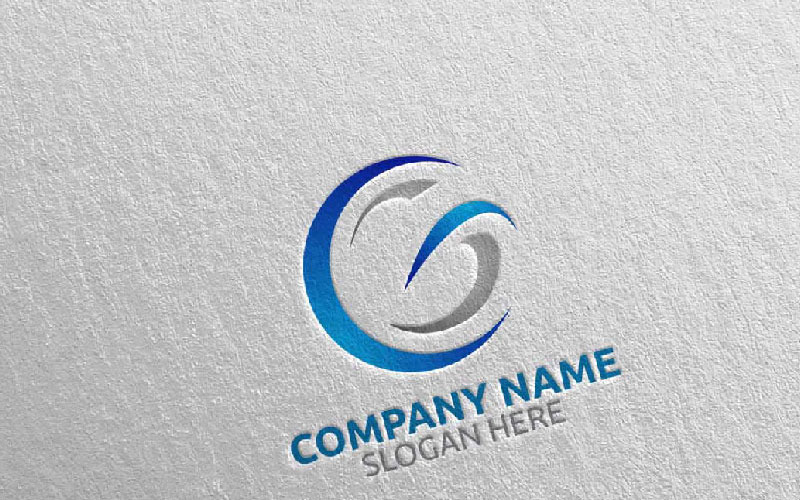 Download Шаблон логотипа "Letter G Design 1 Logo Template" / Letter G Design 1 Logo Template - Шаблон логотипа на тему графика letter g initial logo logotype digital media modern web design website app pixel photography internet data technology agency studio icon