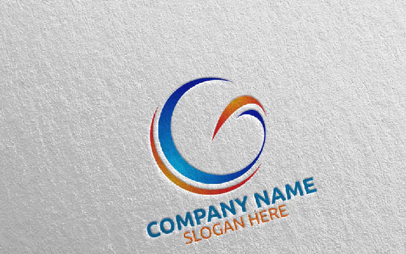 Download Шаблон логотипа "Letter G Design 2 Logo Template" / Letter G Design 2 Logo Template - Шаблон логотипа на тему графика letter g initial logo logotype digital media modern web design website app pixel photography internet data technology agency studio icon