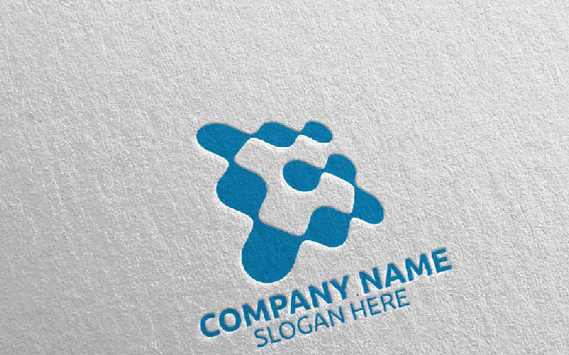 Download Шаблон логотипа "Letter G Design 4 Logo Template" / Letter G Design 4 Logo Template - Шаблон логотипа на тему графика letter g initial logo logotype digital media modern web design website app pixel photography internet data technology agency studio icon