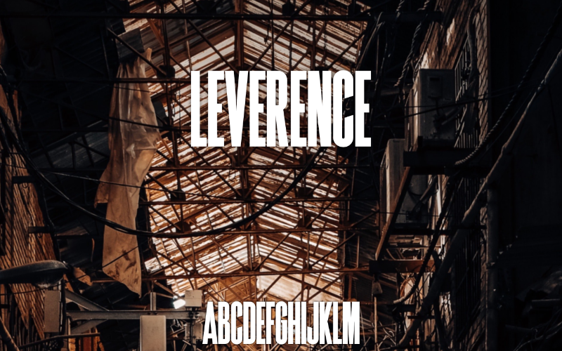 Download Шрифт "Leverence Font" / Leverence Font - Шрифт на тему графика font logo business presentation modern