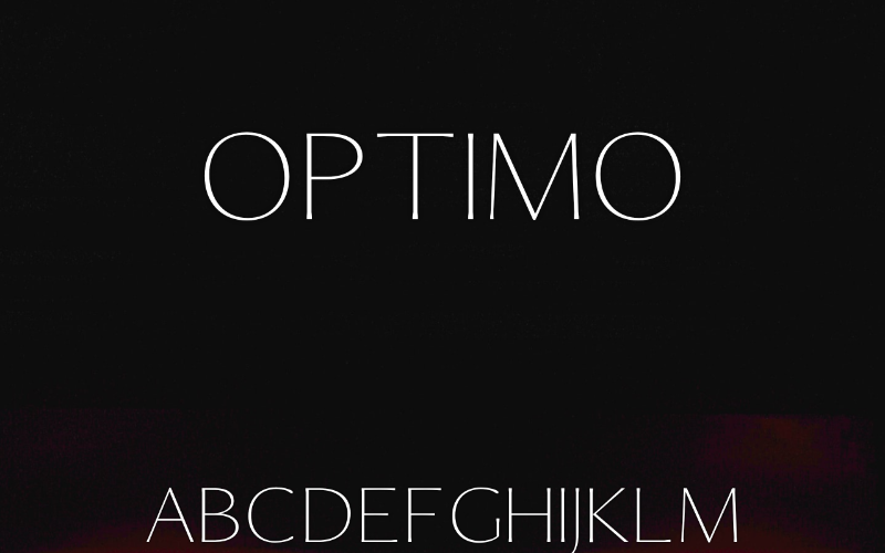 Download Шрифт "Optimo Font" / Optimo Font - Шрифт на тему графика font logo business presentation