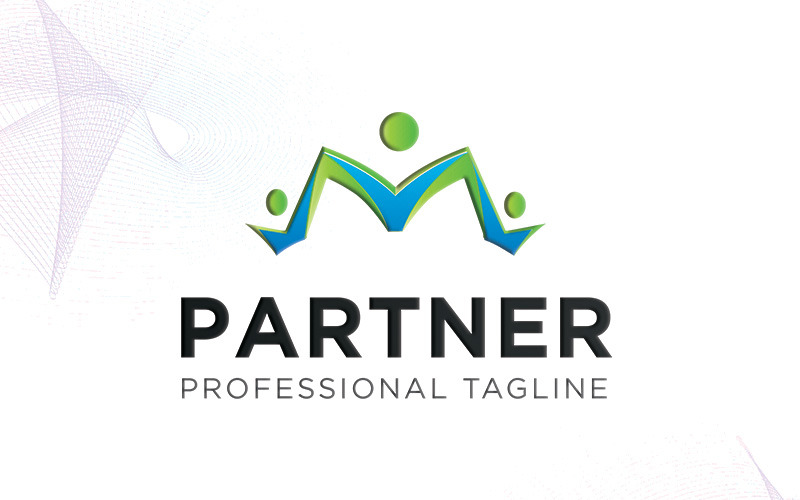 Download Шаблон логотипа "Partner Logo Template" / Partner Logo Template - Шаблон логотипа на тему графика 
