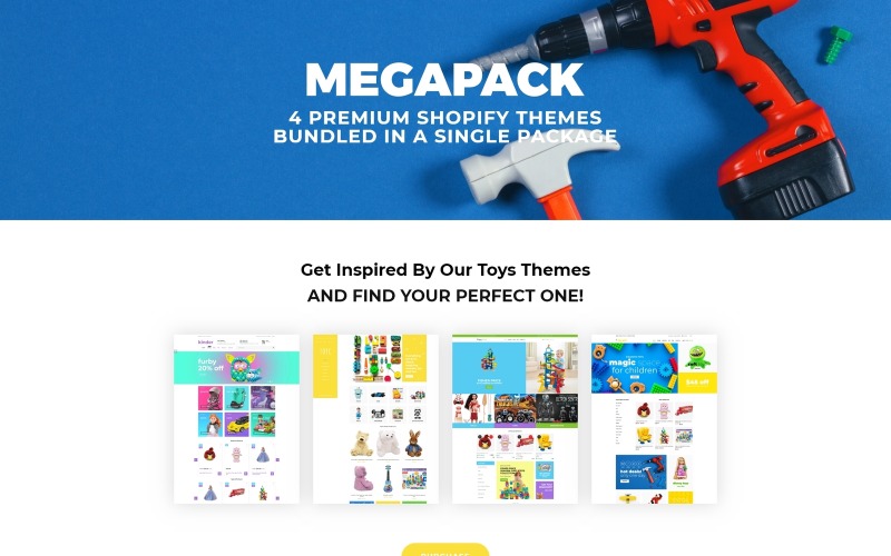 Шаблоны интернет-магазинов игрушек - тема Shopify