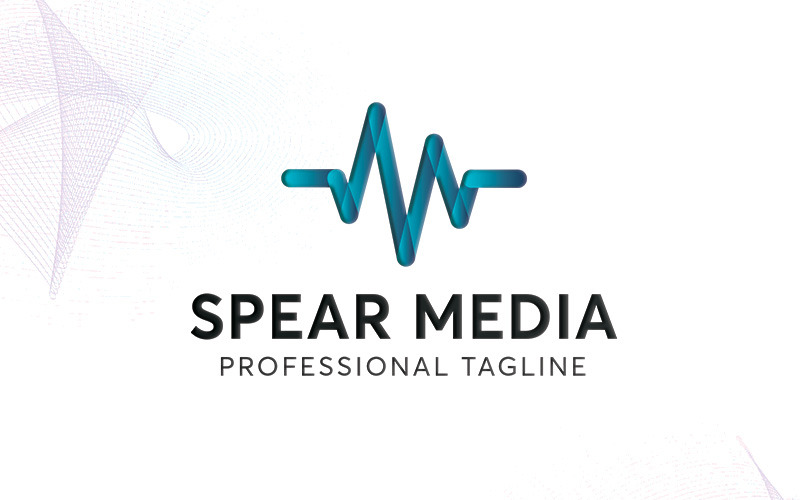 Download Шаблон логотипа "Spear Media Logo Template" / Spear Media Logo Template - Шаблон логотипа на тему графика 3d logos circle colorful logo corporate creative eps logo gradient modern music spiral vector